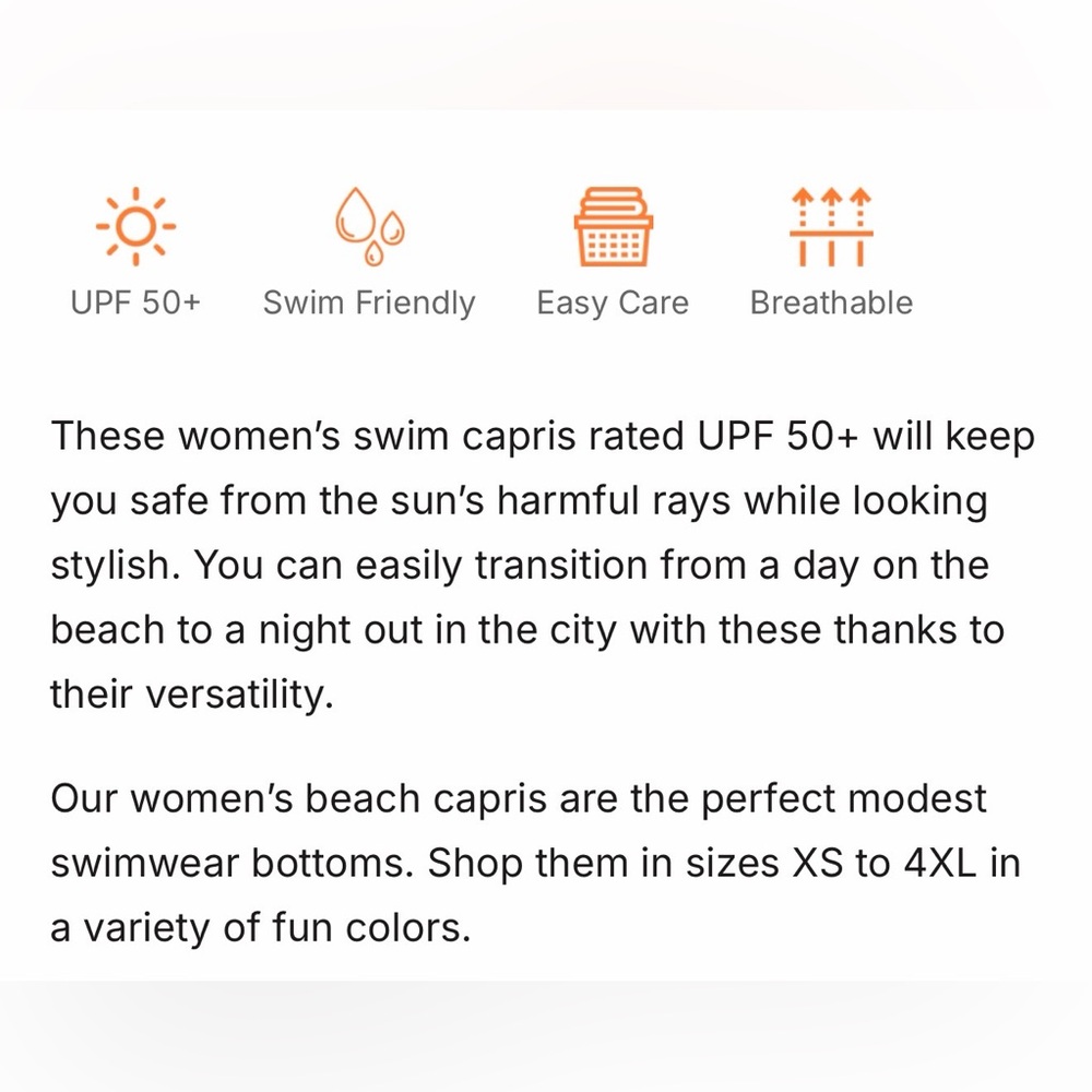 UV Skinz Swim Capris - Picture 6 of 7